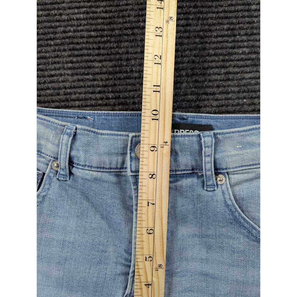 Express Stretch Denim Perfect Ankle High Rise Jeans Womens 2S Blue Cotton Skinny - Picture 14 of 16